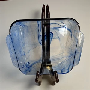 Pyrex Watercolor Collection Blue Lagoon Swirl 8" Square Casserole Dish HTF - Picture 1 of 19