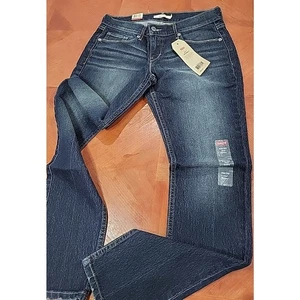 Jeans donna skinny Levi’s 524 taglia 9M/29 blu pantaloni jeans nuovi con etichette  - Foto 1 di 9