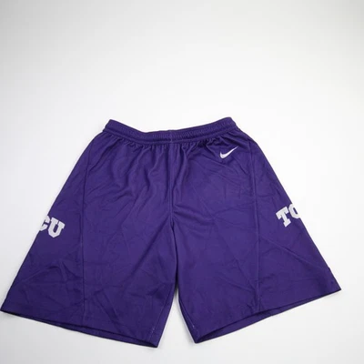 TCU Horned Frogs Nike Team Practice Shorts Men's Purple/White New - Image 1 of 4