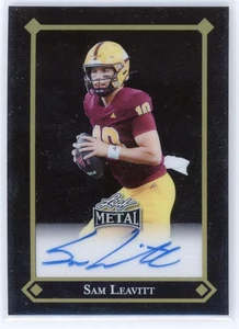 2025 Leaf Metal Sam Leavitt Black RC Auto /5 #92L-SL1 Arizona State - Picture 1 of 2
