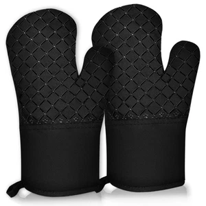 2 Pcs Oven Mitts Heat Resistant for Kitchen, Kitchen Oven Gloves Long Oven Mitts - Picture 1 of 6