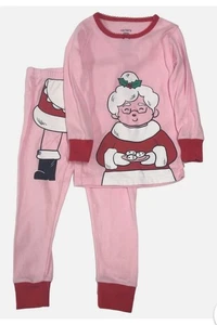 Carters Infant & Toddler Girls Mrs.Claus Pink Christmas Pajama Sleep Set 12M New - Bild 1 von 2