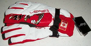 Ed Hardy Schneehandschuhe Ski Board Boogie Schlitten Winter Kanada kanadische Flagge Weihnachten L - Bild 1 von 2