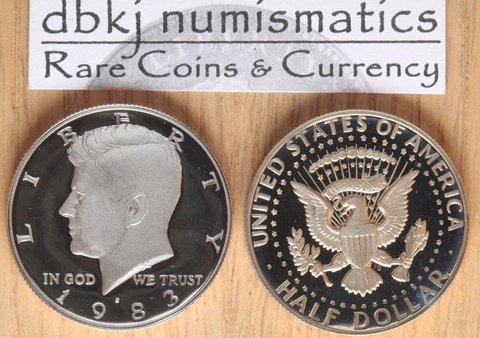 1983 S Proof Kennedy Half Dollar 50¢ - Gem Cameo Clad Proof Cover