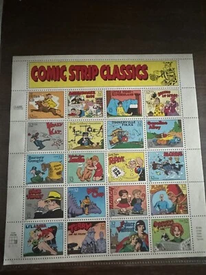 Scott #3000 Comic Strip Classics Pane of 20 32¢ Stamps (1996) - Image 1 of 2