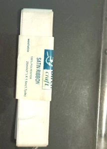 white25mm {1"} x 1.5.m {1.7yds} washable  100% polyester    ribbon by  E.C.Birch - Picture 1 of 1