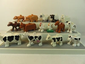 Lego Duplo Domestic Animals Cows Sheep Pigs Goats Chicken You Chose A5 - Picture 1 of 41