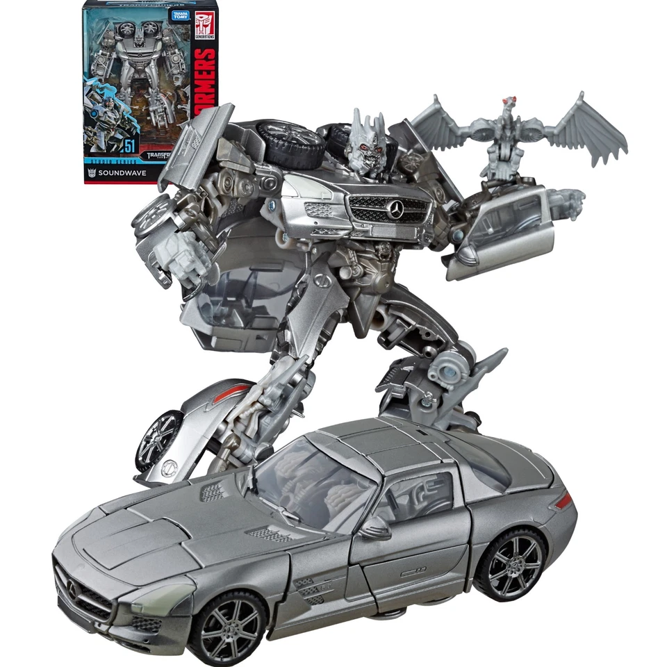 Transformers Studio Series 051 Soundwave Laserbeak 2pc TF3 Mercedes-Benz SLS AMG - Image 1 of 4
