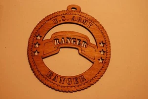 U.S. ARMY RANGER  LASER CUT ORNAMENT - Picture 1 of 1