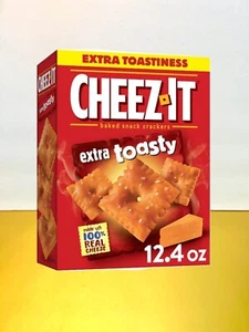 〽️ New Exclusive Cheez-It Extra Toasty Baked Cheese Snack Crackers Box 12.4oz - Picture 1 of 2