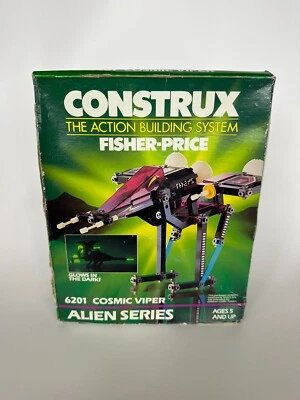 CONSTRUX FISHER PRICE 6201 Cosmic Viper Alien Series Vintage 1985 Sellado Foto 1 de 4