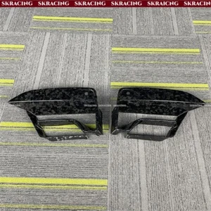FOR 2021-23 BMW F90 M5 FORGED CARBON FIBER FRONT BUMPER AIR DUCT INLET VENT TRIM - Picture 1 of 19