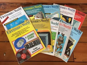 Vintage Lot 10 1970 Electronics World Magazine Computer Sci-Fi Radio Atomic Era - Picture 1 of 12