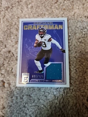 2023 Panini Donruss Elite CHRISTIAN KIRK Craftsman Jersey Patch /91/375 - Image 1 of 2