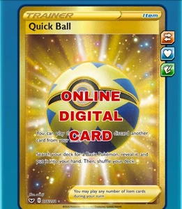 Quick Ball 216/202 SECRETA RARA Pokémon JCC Tarjeta Digital en Línea PTCGO ENVIADA RÁPIDA - Imagen 1 de 1