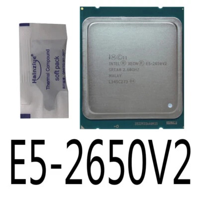 INTEL XEON E5-2650 V2 E5-2650V2 2.60GHZ 8-CORE 20MB LGA 2011 CPU PROCESSOR - Image 1 of 2