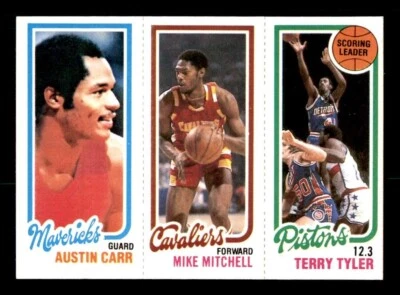 1980 Topps Basketball #34 Carr Mitchell Tyler NM *e4 - Image 1 of 2