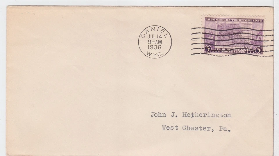 TurtlesTradingPost -  Oregon Territory #783 1936 FDC  No Cachet - Image 1 of 1