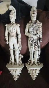 2 Vintage BURWOOD 4326 Conquistador Spanish Soldier Wall Hangings 1965 - Picture 1 of 1