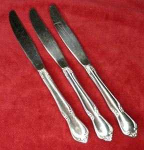 3 Tafelmesser Oneidacraft Deluxe Edelstahl CHATEAU Besteck 8,5" - Bild 1 von 4