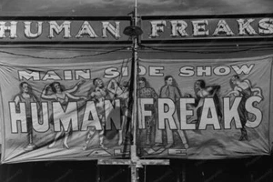 Vermont Sideshow Poster Human Freaks 1940 Professional Photo Lab Reprint - Picture 1 of 1