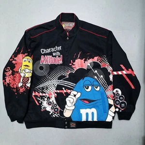 Chaqueta de Carreras M&M Personaje Con Actitud Diseño JH Nascar Chocolate Talla 4XL RARA - Imagen 1 de 10