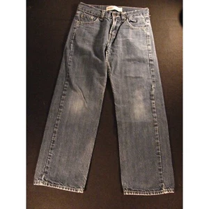 Vintage Levis 550 Boys Relaxed Jeans 10 reg/ 25 x 25 Blue Denim Straight - Picture 1 of 12