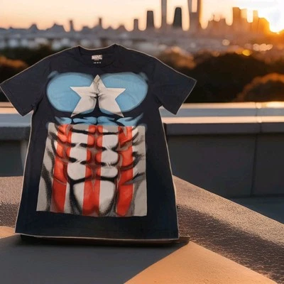 Camiseta Hombre Adulto Capitán América Marvel Comics Talla LG Foto 1 de 4
