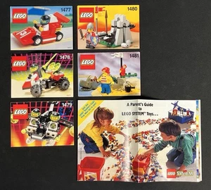 LEGO Instruction Manual Lot 1477 1478 1479 1480 1481 LEGO SYSTEM Catalog 1991-92 - Picture 1 of 12