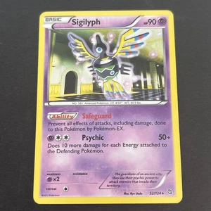 Sigilyph 52/124 Holo Dragons Exalted Rare Pokemon TCG LP 2012 - Picture 1 of 2
