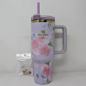 Vaso Stanley X Love Shack Fancy Quencher 40 oz H2.0 estado de flujo púrpura LSF - Imagen 1 de 10