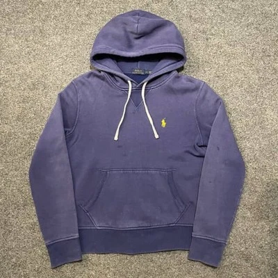 Ralph Lauren Hoodie Adult  Blue Pony Sweater Pullover Fleece Size S J1 - Image 1 of 4