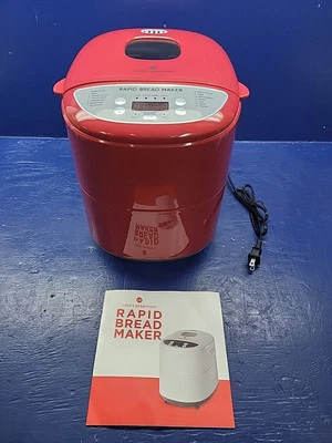 Cook's Essentials Bread Maker 1.5 lb Red Brand New In Box - Image 1 of 4