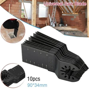 10pcs Oscillating Multi Tool Kit Saw Blades Set Carbon Steel For Dewalt Makita - Picture 1 of 12