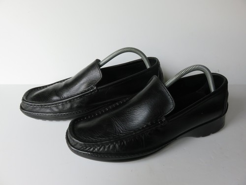 Mocassini eleganti Coach slip on neri Edgar P863 B2 scarpe uomo pelle Italia taglia 9D