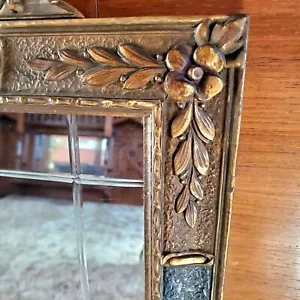 Antique Art Nouveau Deco Original Cut Glass Mirror In Original Ornate Frame. - Picture 1 of 5
