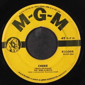 HIDE-A-WAYS: cherie / me make em powwow MGM 7" Single 45 RPM - Picture 1 of 2
