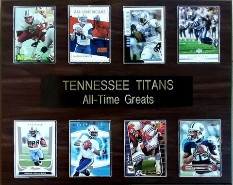 Tennessee Titans All-Time Greats 8-Card 12x15 Plaque Cover