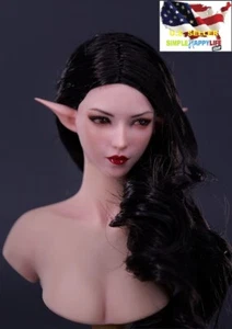 "Orejas desmontables cabeza de elfo de hadas 1/6 para figura phicen de 12" YMT079B EE. UU.❶ - Imagen 1 de 3