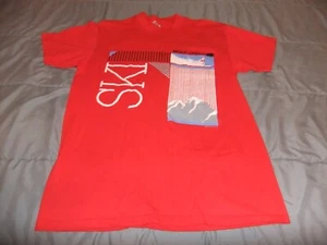 CAMISETA ROJA GRANDE DE COLECCIÓN 1990 ESQUÍ WOLF CREEK ADULTO ALGODÓN HECHA EN EE. UU. MUY LIMPIA - Imagen 1 de 6