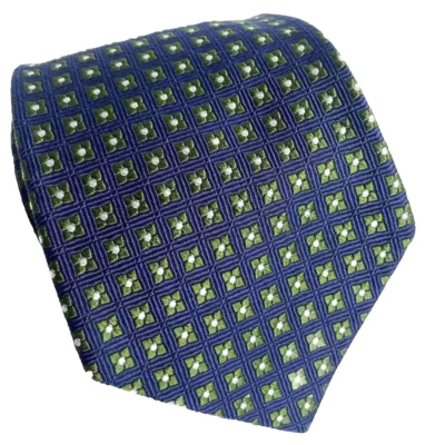 Corbata para hombre Brooks Brothers Italia pura 100 % seda azul marino verde floral $139 Foto 1 de 4