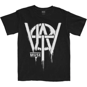 Muse T-Shirt Will Of The People Stencil Logo Band Official Black New - Picture 1 of 4