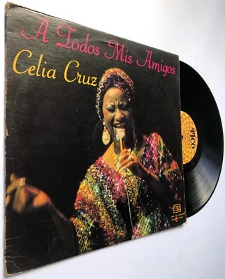 Celia Cruz A Todos Mis Amigos Salsa TICO JMTS-1423 1978 Puerto Rico MINT- - Image 1 of 4