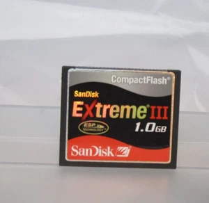 SanDisk Ultra III 1GB CF Compact Flash Memory Card For Canon 400D 5D Nikon Z6 - Picture 1 of 1
