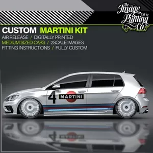 Custom Medium Martini Racing Aufkleber Kit/AirRelease Vinyl/Rennlackierung Haltung - Bild 1 von 6