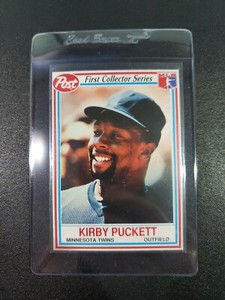 1990 Post Cereal FIRST COLLECTOR SERIES #3 Kirby Puckett HOF - Very nice! Twins