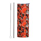 Cleveland Browns Fans Travel Cup Stainless Steel Mug 20Oz Car Straw Cup