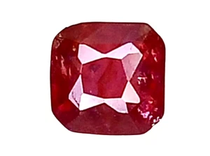 0.97CTS PINK RED Natural Sapphire Square Cut Loose Gemstones see video - Picture 1 of 3