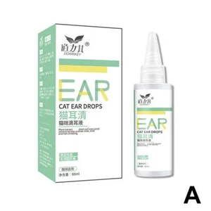 Ear Wash for Cats Remove Ear Odor, Earwax Reduce Inflammation 60 Ml S2T8 - Picture 1 of 16