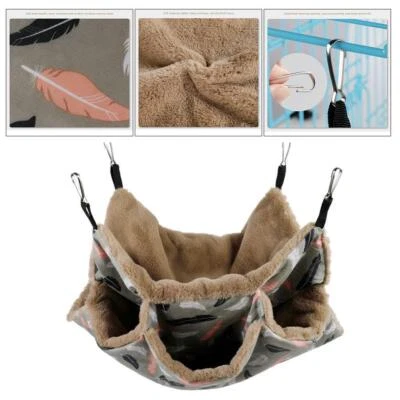 Mascota Pájaro Hurón Rata Ardilla Hamaca Colgante Jaula Nido Cama Casa Juguete Foto 1 de 4